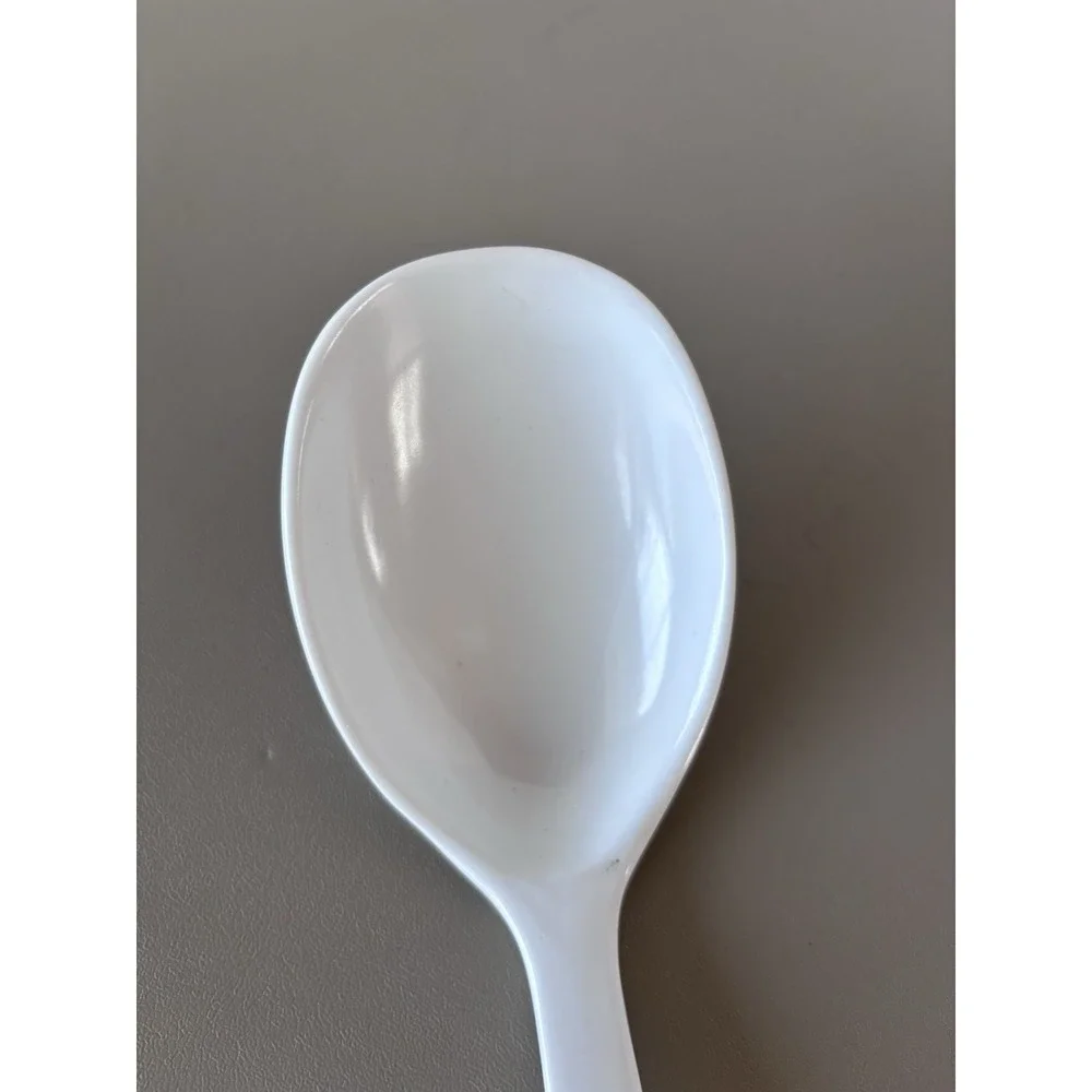 Betty Crocker‎ Melamine Spoon Utencil White Serving Cooking Vintage